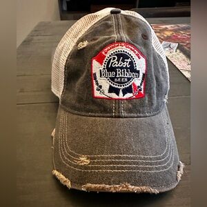 Original Retrobrand Pabst Blue Ribbon Snap Back Trucker Cap